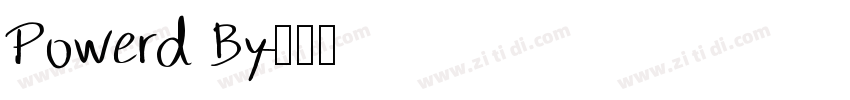 Powerd By字体转换
